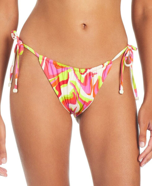 Women's Neon Swirl Tie-Side Hipster Bottom