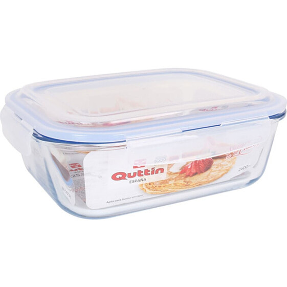 QUTTIN Rectangular Lunch Box With Airtight Lid 21x25.5 cm