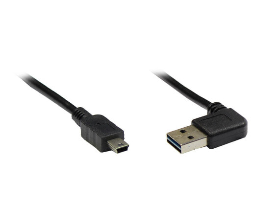 Good Connections USB 2.0 A/mini - 5m - 5 m - USB A - Mini-USB A - USB 2.0 - Male/Male - Black