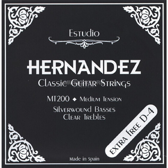 Juan Hernandez K-Git.Saiten Classic schwarz Medium Tension