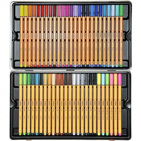 STABILO 108850, Multicolor, Fine, Multicolor, Plastic, Hexagonal, Water-based ink