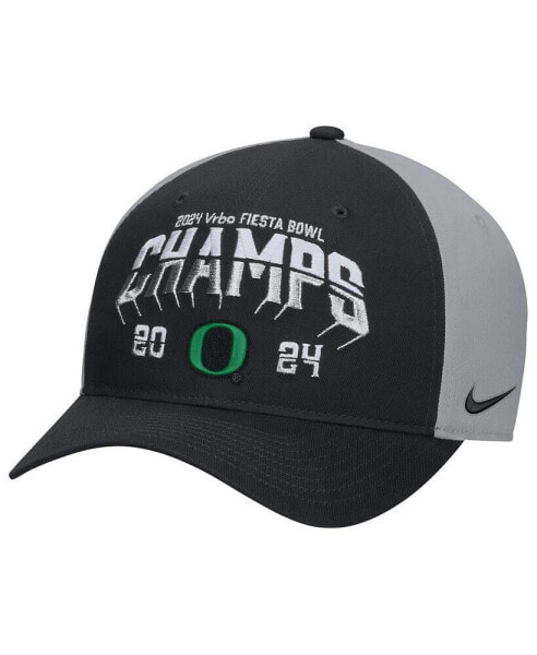 Men's Black Oregon Ducks 2024 Fiesta Bowl Champions Locker Room Adjustable Hat