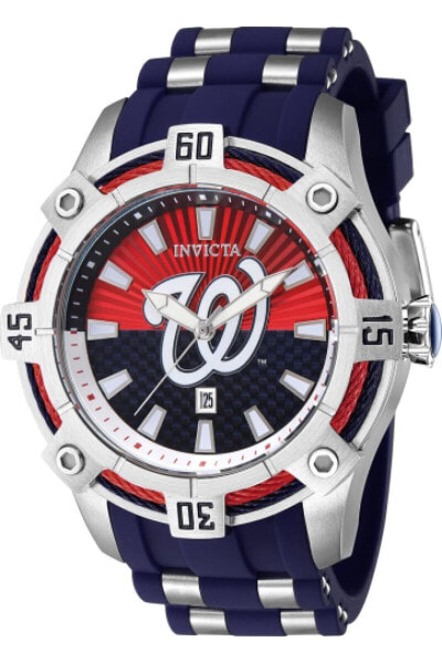 Invicta Men's 43299 MLB Washington Nationals Quartz Red White Blue Dial Watch