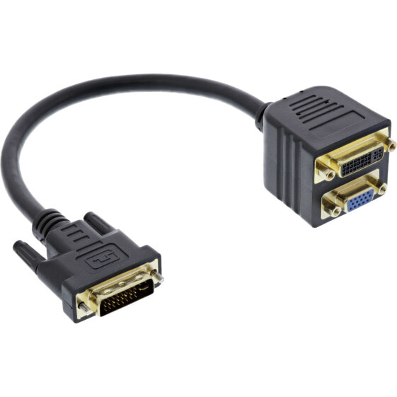 InLine DVI-I Adapter Cable DVI-I male / DVI-I female + S-VGA female