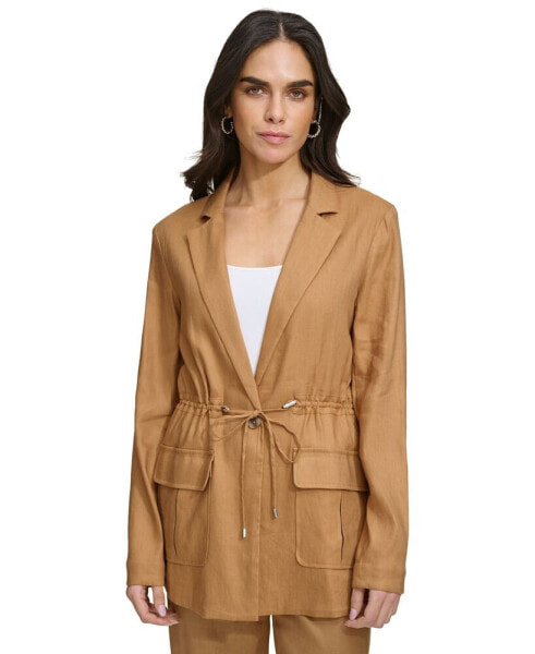 Куртка Calvin Klein с карманами и завязкой на талии, для женщин