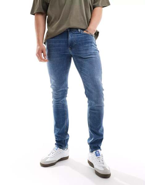 Lee Luke slim tapered fit jeans in highland mid wash