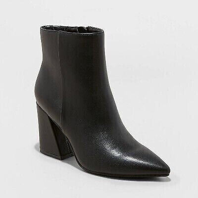 Women's Cullen Ankle Boots - A New Day Black 10