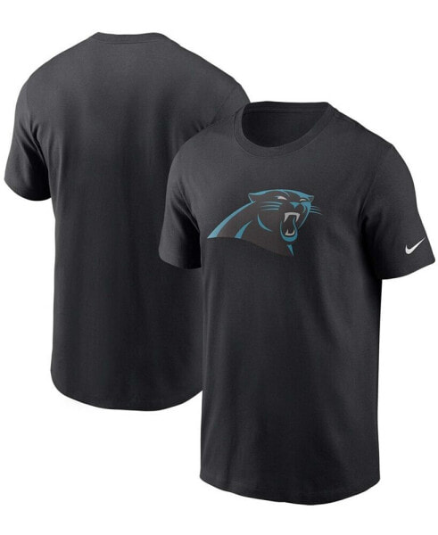 Men's Black Carolina Panthers Primary Logo T-shirt