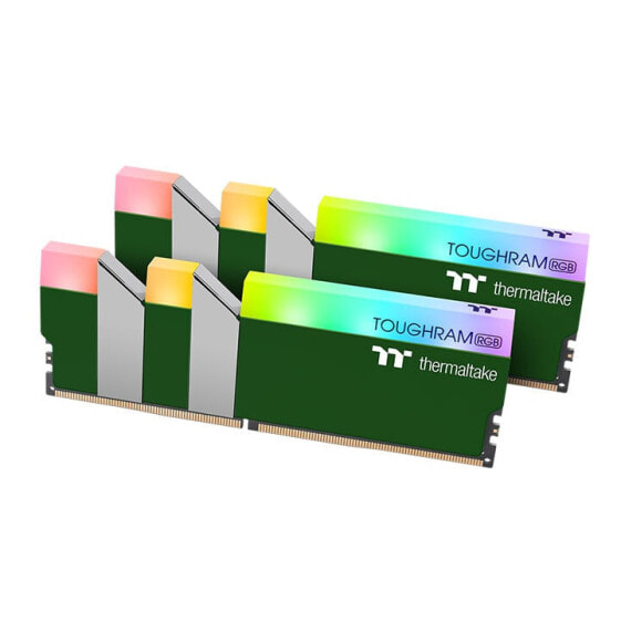 Thermaltake TOUGHRAM RGB - 16 GB - 2 x 8 GB - DDR4 - 3600 MHz - 288-pin DIMM - Green
