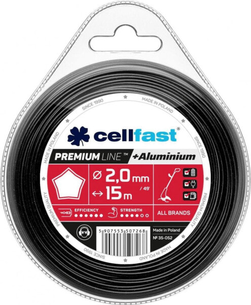 Леска для триммера premium Cellfast 3,0мм / 15м, звезда (35-056)