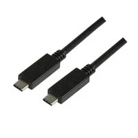 ЧерныйкабельUSBC-USBCLogiLinkCU0129,1м,USB3.2Gen2(3.1Gen2),10000Mbit/s