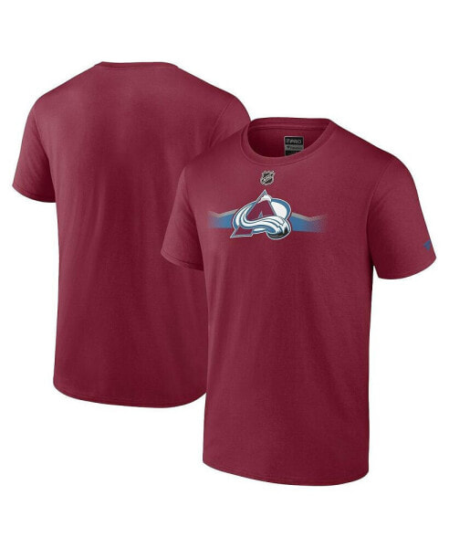 Men's Burgundy Colorado Avalanche Authentic Pro Secondary Replen T-shirt