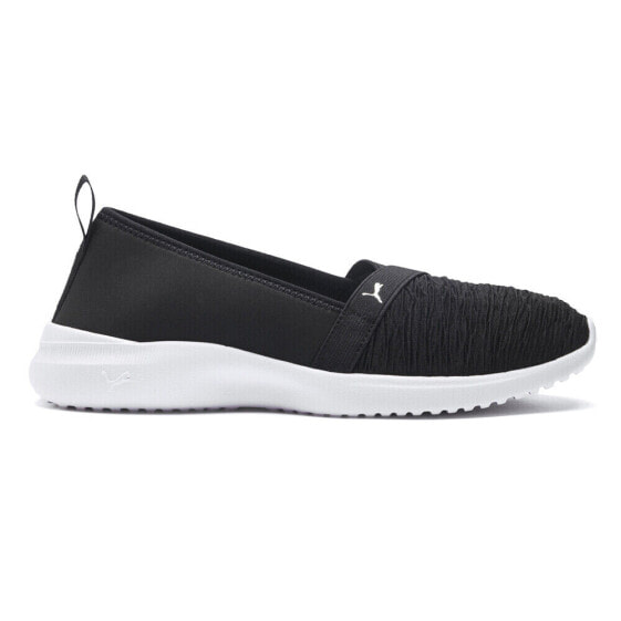 Puma Adelina Slip On Womens Black Sneakers Casual Shoes 369621-01