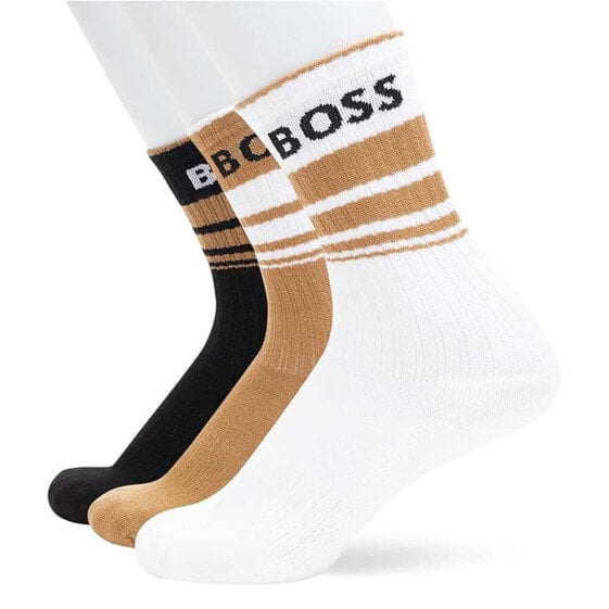 BOSS Qs Rib Stripe Cc socks 3 pairs