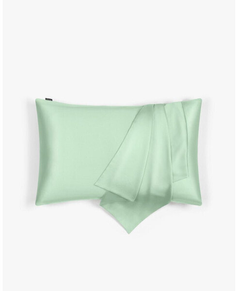 Green Mulberry Silk Pillowcase, King