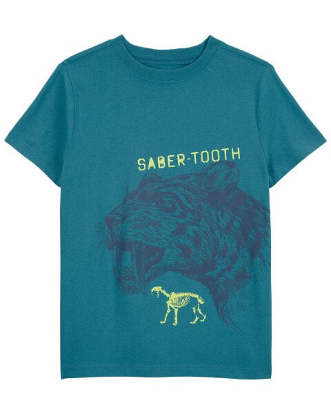 Kid Saber Tooth Graphic Tee XS