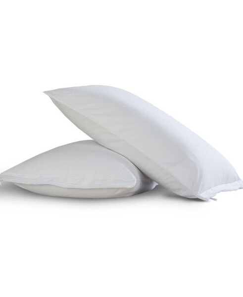 Cool King Pillow Protectors with Bed Bug Blocker 2-Pack