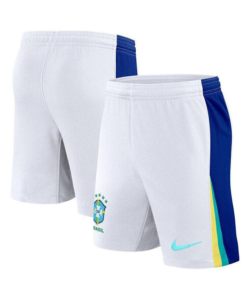Men's White Brazil National Team 2024 Away Stadium Shorts