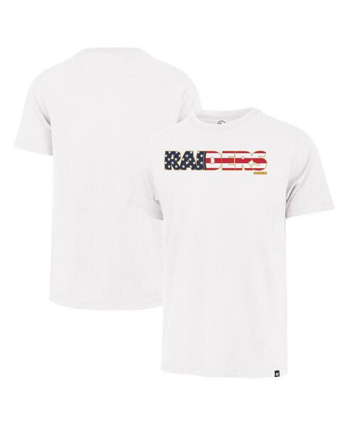 47 Men's White Las Vegas Raiders Flag Script Franklin T-Shirt