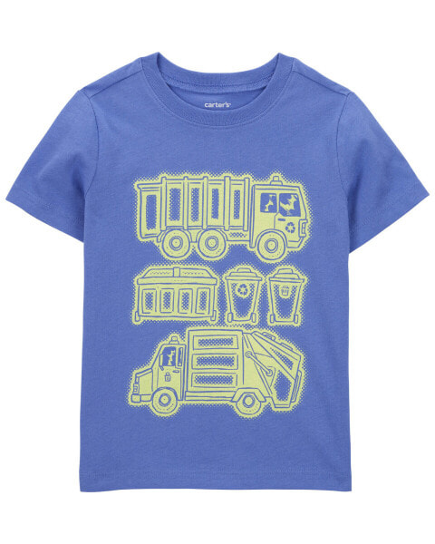 Toddler Construction Truck Graphic Tee 3T