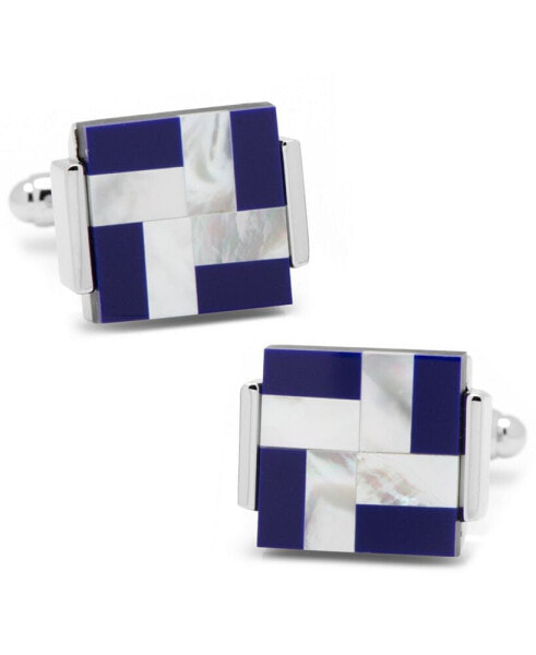 Запонки Cufflinks Inc. с жемчугом и лазуритом "Ветряная мельница"