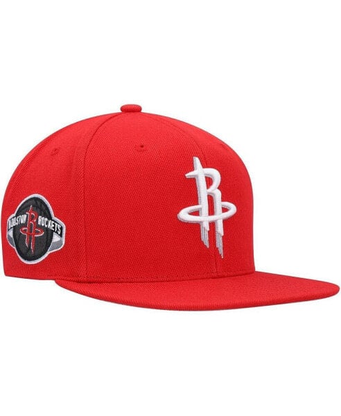 Men's Red Houston Rockets Side Core 2.0 Snapback Hat