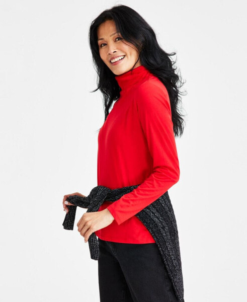 Топ Style & Co Petite Classic Turtleneck