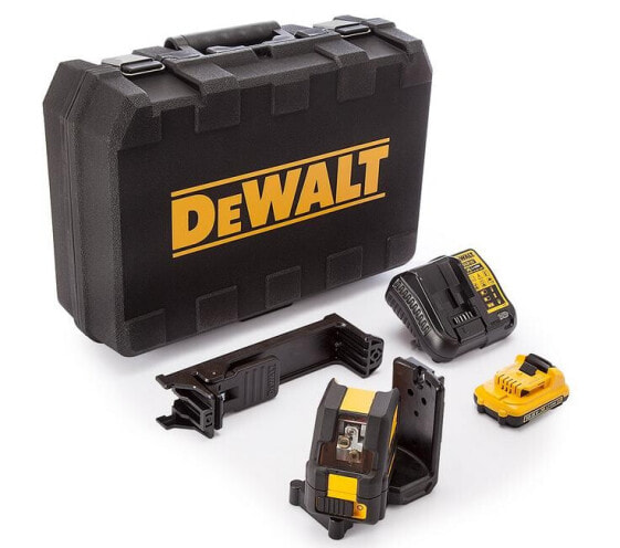 Лазерный нивелир DeWalt DCE088D1G, 10,8 В, 1 x 2,0 Ач, литий-ионный, зеленый луч, 30 м