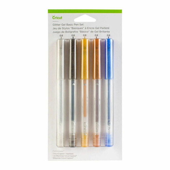 Ручки для режущего плоттера Cricut GEL, разноцветные, 0,8 мм, 5 штук