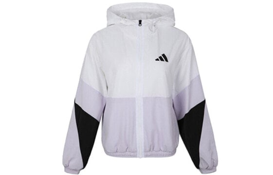 Куртка спортивная Adidas Wb Color FM9322 флисовая женская белого цвета