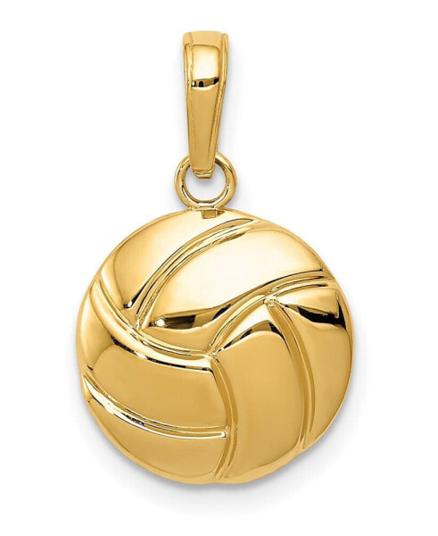 Macy's volleyball Pendant in 14k Yellow Gold