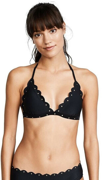 Kate Spade New York Women's 184926 Scalloped Triangle Top Swimwear Size XS