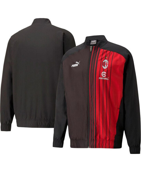 Men's Black AC Milan 2022/23 Pre-Match Full-Zip Jacket