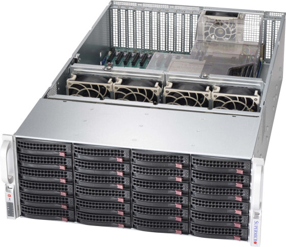 Supermicro CSE-846XE1C-R1K23B - Rack - Server - Black - ATX - EATX - 4U - Fan fail - HDD - LAN - Power - Power fail - System
