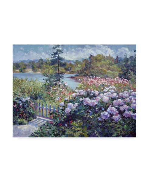 David Lloyd Glover Summer Garden at the Lake Canvas Art - 20" x 25"