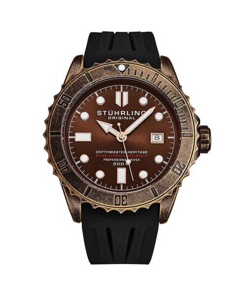 Часы Stuhrling Aquadiver Brown 44mm