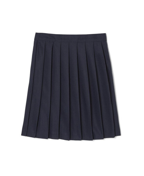 Big Girls Adjustable Waist Mid-Length Pleated Skirt