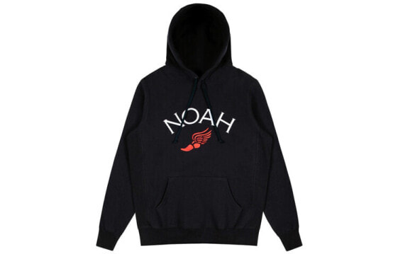 Толстовка мужская Noah с вышитым логотипом NOAH Winged Foot - черный