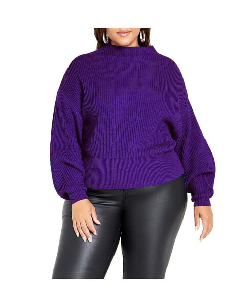 Plus Size Angel Sleeve Sweater