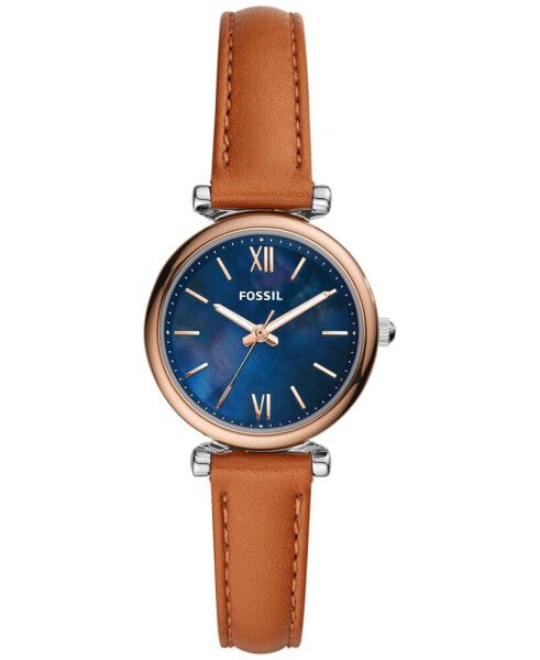Часы и аксессуары Fossil Женские часы Carlie Mini Leather Strap 28 мм