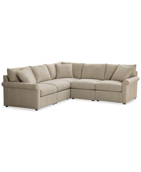 Wrenley 102" 5-Pc. L-Shape Modular Sectional Sofa, Created for Macy's