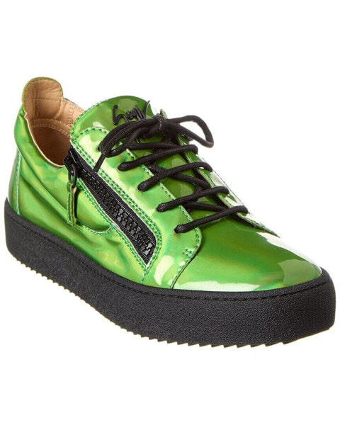Кроссовки мужские Giuseppe Zanotti May London кожаные зеленые 47