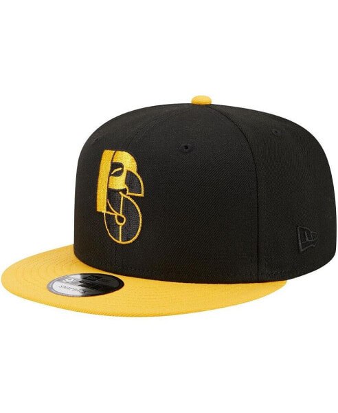 Men's Black, Gold Pittsburgh Steelers City Originals 9FIFTY Snapback Hat