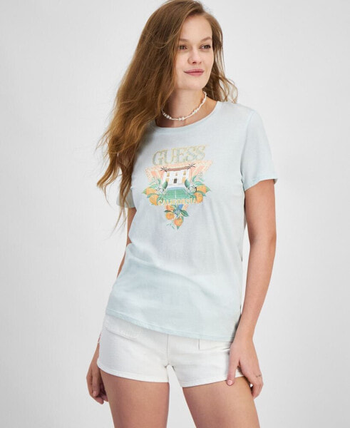 Women's Embellished Mansion Logo Easy T-Shirt