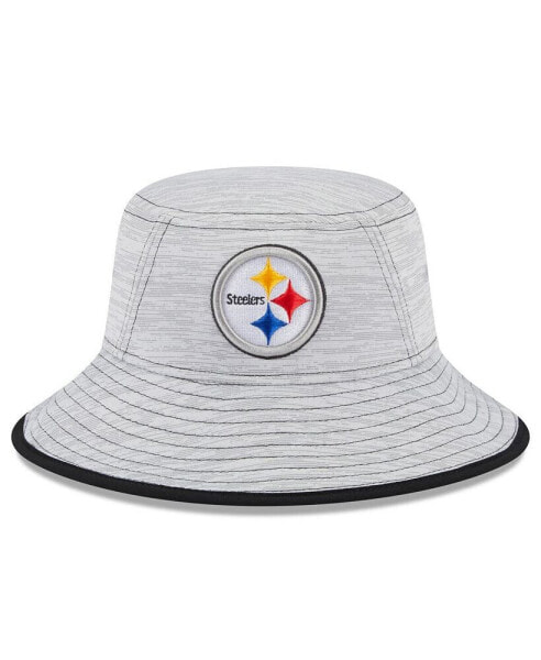 Головной убор New Era мужской серый Питтсбург Стилерс Game Bucket Hat