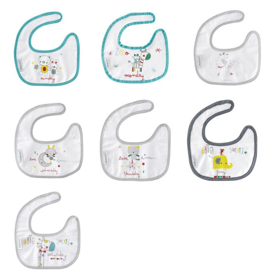 BIMBIDREAMS Set 7 19x19 Cm Bibs