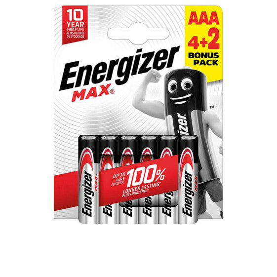 Щелочные батарейки LR03 Energizer Max (6 штук)