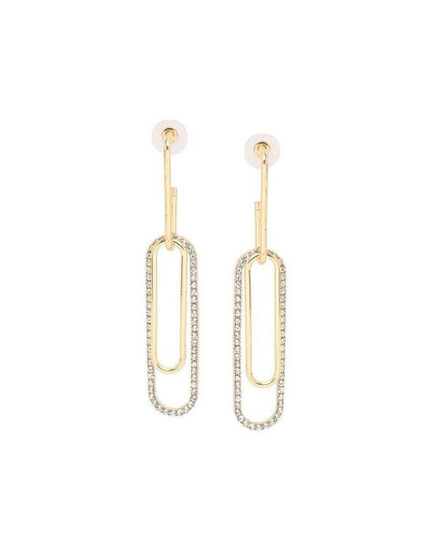Women's Gold Sleek Drop Earrings