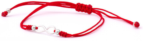 Красный браслет kabbalah infinity с кулиской на шнурке AGB539