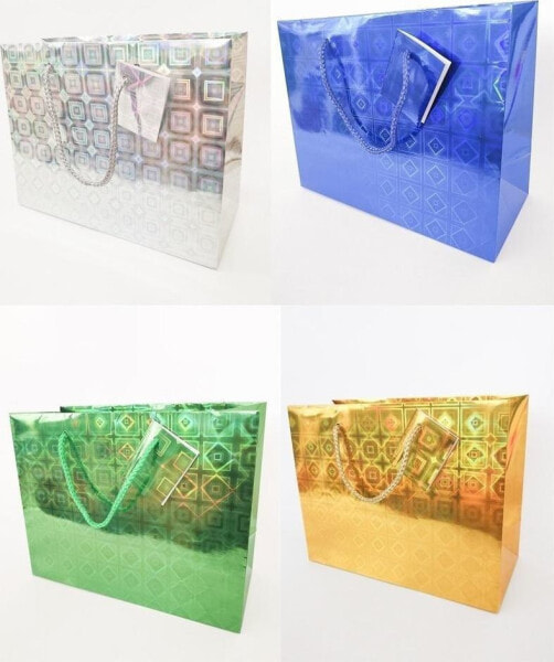 Подарочная упаковка Fresh Средняя декоративная сумка голографическая FRESH